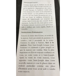 Statuette St-Joseph pour la vente d'une propriété